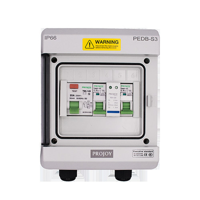 Πολυανθράκων ηλιακό ηλεκτρικό σύστημα IP66 230V κιβωτίων διανομής εναλλασσόμενου ρεύματος ABS ηλιακό